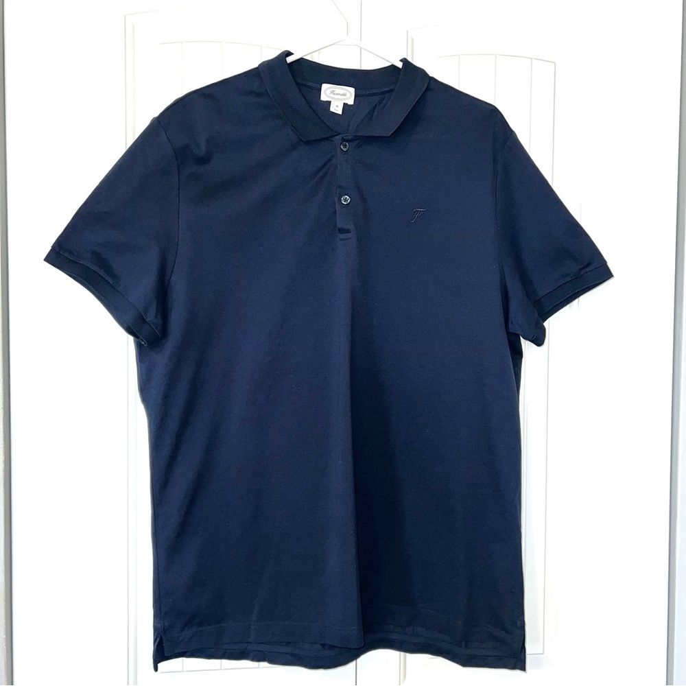 Façonnable Classique Polo Shirt Mens XL Italy blue Luxury Extra Large French
